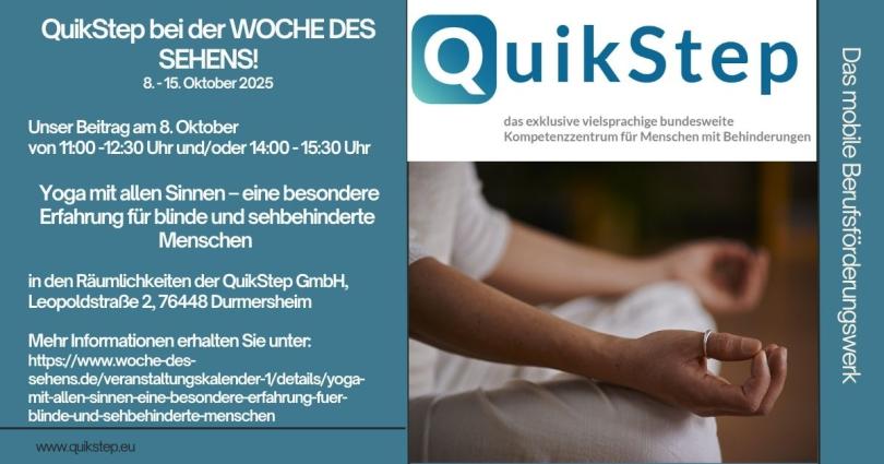 Banner mit WErbung für die Woche des Sehens und den Beitrag am 08.10.2025 von Melanie Maier